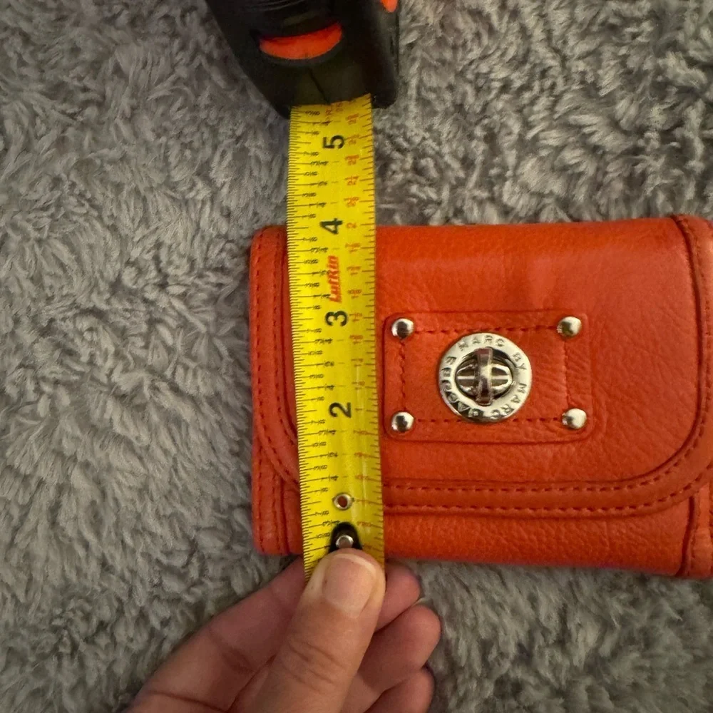 MARC JACOBS Orange Leather Women's Wallet